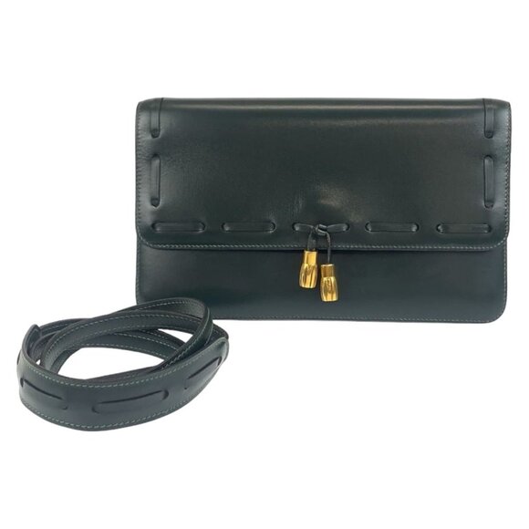 HERMES Vintage Green Shoulder Bag - Picture 1 of 9